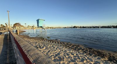 California King Tides flooding beach